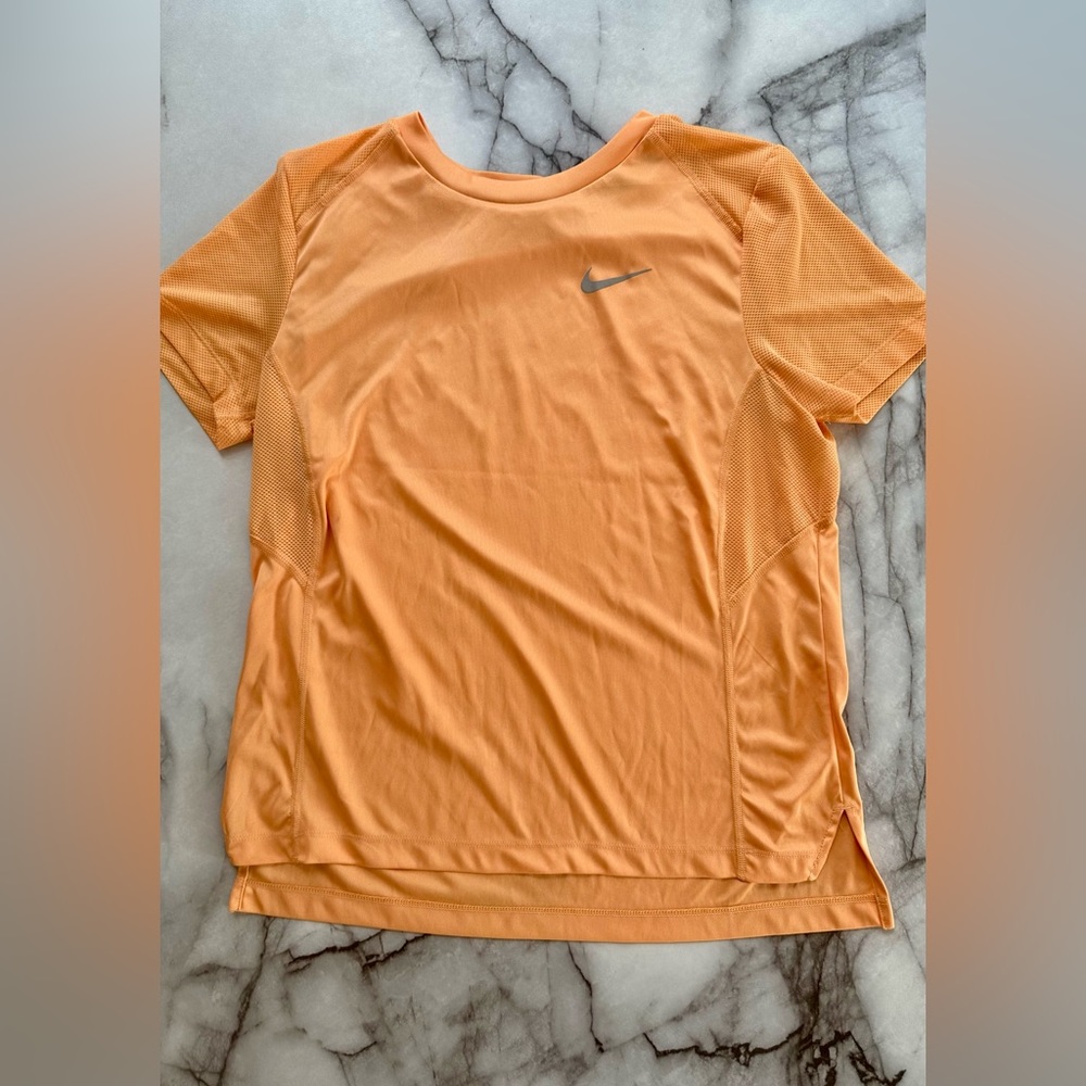 Nike Training One Dri-FIT standard fit short sleeve t-shirt in orange